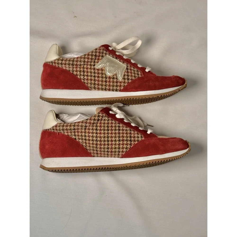 Birdies suede houndstooth